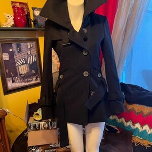 Moda International Black Trench Coat